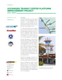 Oceanside Transit Center Platform Improvement Project Fact Sheet