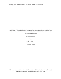 The Effects of Computerized and Traditional Ear Training Programs