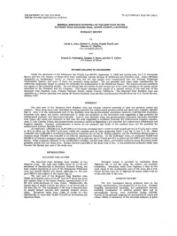 US Geological Survey and US Bureau of Mines Under the Provisions Of