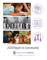 2020 Report to Community