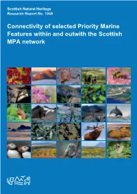 Connectivity of Selected Priority Marine Features Within and Outwith the Scottish MPA Network