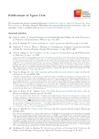 Publications of Agnes Cseh