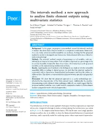 The Intervals Method: a New Approach to Analyse Finite Element Outputs Using Multivariate Statistics