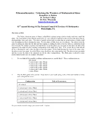 Ethnomathematics: Unlocking the Wonders of Mathematical Ideas Bernadette A