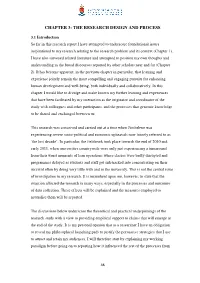Chapter 3: the Research Design and Process