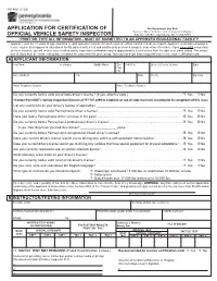 Penndot Form MV-409