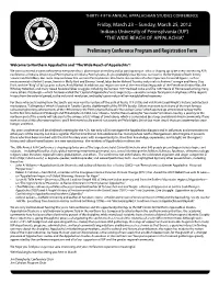 Preliminary Conference Program and Registration Form