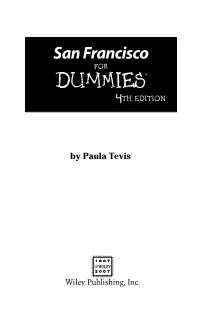 San Francisco for Dummies‰ S 4TH EDITION