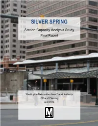 Silver Spring Station Capacity Analysis Study, Final Report