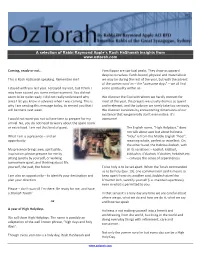 A Selection of Rabbi Raymond Apple's Rosh Hashanah Insights From