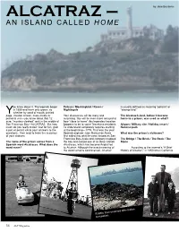 ALCATRAZ – by Jane Bouterse an ISLAND CALLED HOME