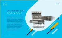 Cisco Catalyst 9000 Switching Family