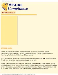 Export Penalty Cases