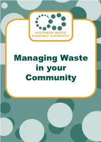 Managing Waste in Your Community Managing Waste in Your Community – Education Kit