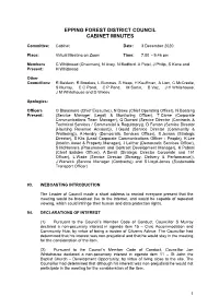Minutes Document for Cabinet, 03/12