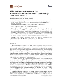 Pph3-Assisted Esterification of Acyl Fluorides with Ethers Via C