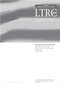 2007 Exploring Diverse Methodologies and Conceptualizations in Language Testing Research