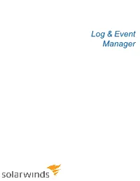 Log & Event Manager