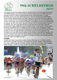 99Th SCHELDEPRIJS April 6