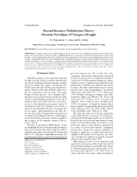 Beyond Resource Mobilization Theory: Dynamic Paradigm of Chengara Struggle