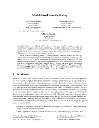 Model-Based Security Testing
