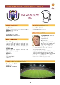 2009/10 UEFA Europa League Statistics Handbook, Part 2