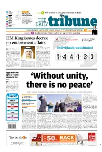 21 HM King Issues Decree on Endowment Affairs