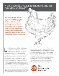 A Do-It-Yourself Guide to Choosing the Best Chicken and Turkey