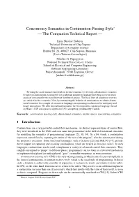 Concurrency Semantics in Continuation-Passing Style — The