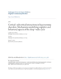 Corticalâ•Fisubcortical Interactions In