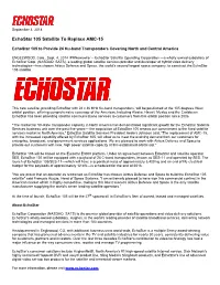 Echostar 105 Satellite to Replace AMC-15