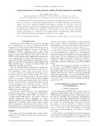 Experimental Test of Two-Dimensional Melting Through Disclination Unbinding