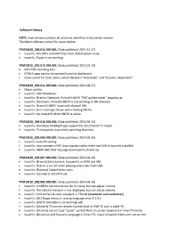 Software History NOTE