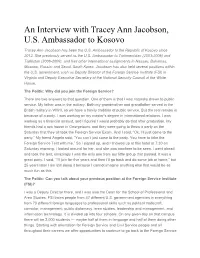An Interview with Tracey Ann Jacobson, U.S. Ambassador to Kosovo