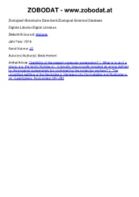 Credibility of the Present Molecular-Systematics? 1