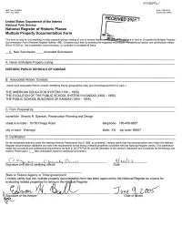 National Register of Historic Places Multiple Property Documentation Form