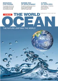 THE NATURE UNIFYING the WORLD Strength and Power at Sea Tock S Hutter S Contents