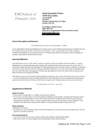 THTR 470 Sketch Syllabus Fall 18