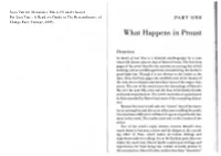 What Happens in Proust