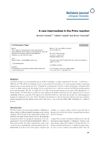 A New Intermediate in the Prins Reaction