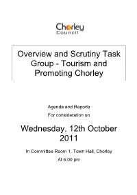 Overview and Scrutiny Task Group - Tourism and Promoting Chorley
