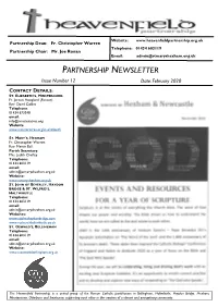 PARTNERSHIP NEWSLETTER Issue Number 12 Date: February 2020