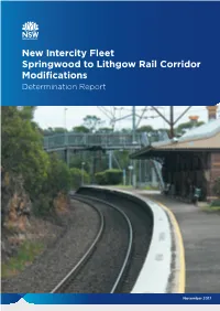 Springwood to Lithgow Rail Corridor Modifcations Determination Report