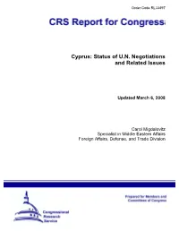 Cyprus: Status of U.N