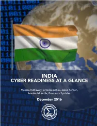 India Cyber Readiness at a Glance