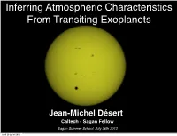 Inferring Atmospheric Characteristics from Transiting Exoplanets