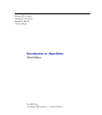 Introduction to Algorithms, 3Rd