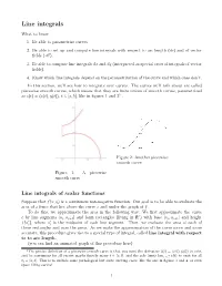 Line Integrals