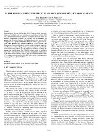 NLSDF for BOOSTING the RECITAL of WEB SPAMDEXING CLASSIFICATION DOI: 10.21917/Ijsc.2016.0183