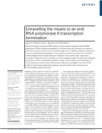 Unravelling the Means to an End: RNA Polymerase II Transcription Termination